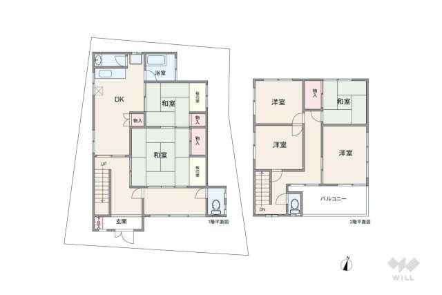 大田区南千束3丁目 一戸建て:間取り図面