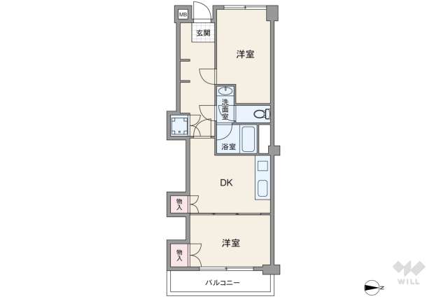 蒲田フラワーマンション:間取り図面