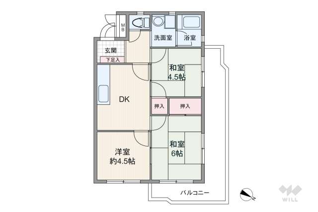 808697Rの間取り図