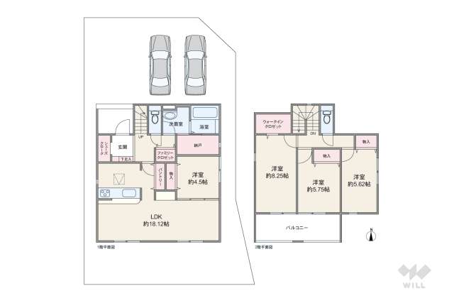 尾張旭市平子町北 一戸建て:間取り図面