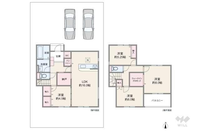 尾張旭市平子町北 一戸建て:間取り図面