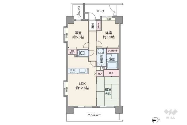 パレステージ竹ノ塚第２:間取り図面