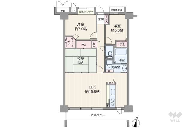 ハイエクセル芦屋南:間取り図面