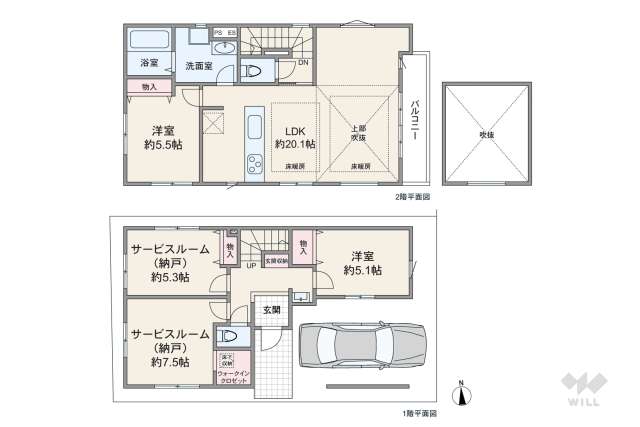 大田区西六郷1丁目 一戸建て:間取り図面