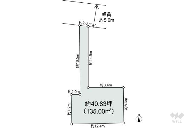 世田谷区野毛1丁目 土地:間取り図面