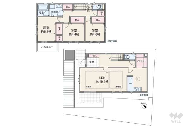 大田区東雪谷5丁目 一戸建て:間取り図面