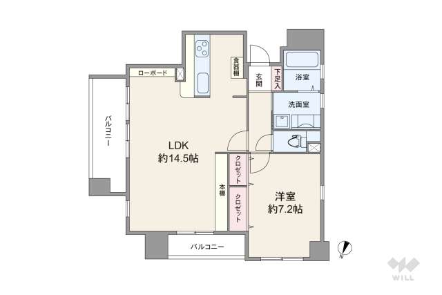 スクウェア六甲:間取り図面