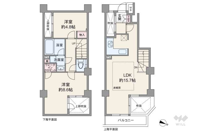 オープンレジデンス白金台B棟:間取り図面