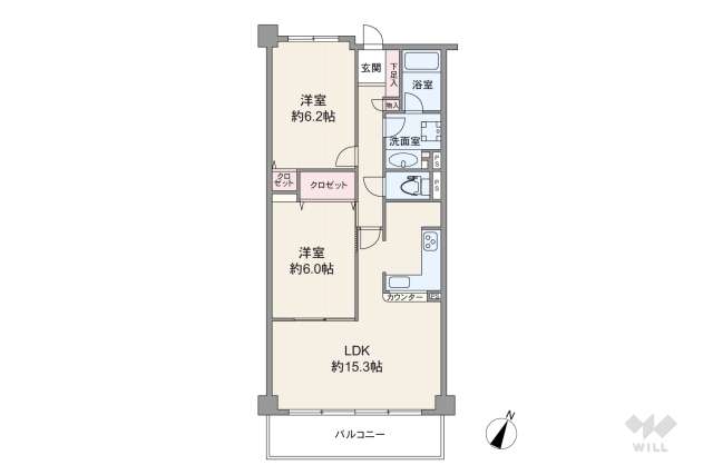 野中北パークハウス:間取り図面