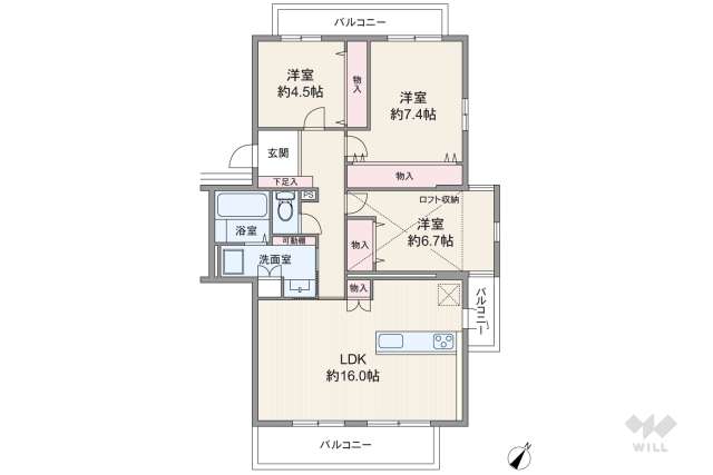 公団千里緑丘団地１０号棟:間取り図面