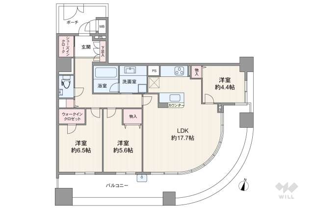 D‘グラフォート世田谷芦花公園:間取り図面