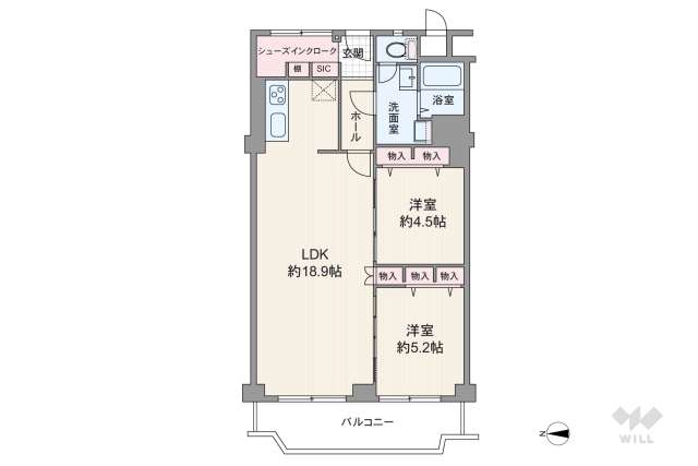 メガロコープ茨木II:間取り図面