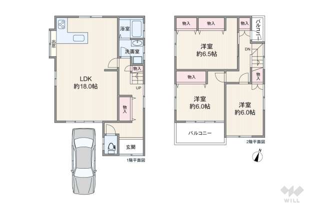 伊丹市荻野4丁目 一戸建て:間取り図面