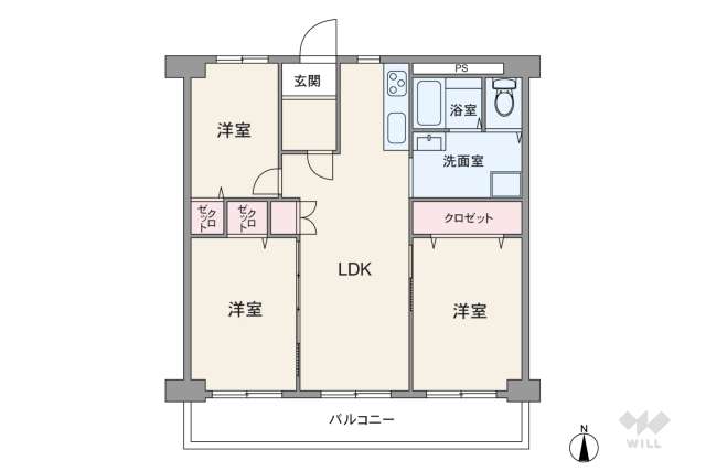 サンライフ甲子園:間取り図面