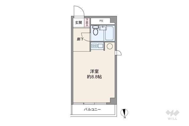 藤和新宿御苑コープ:間取り図面
