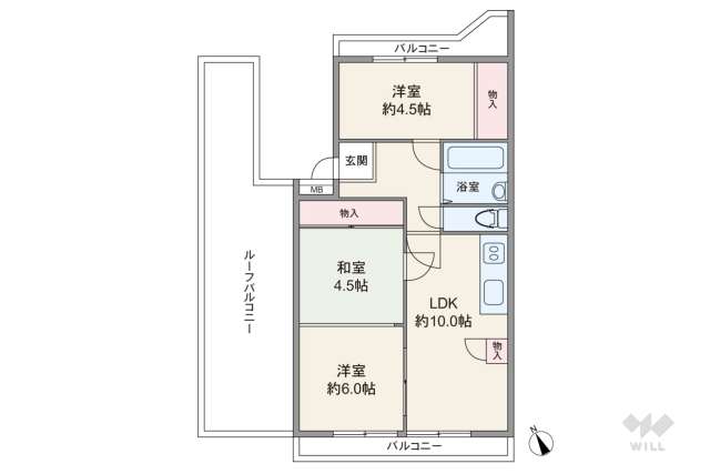 シャロンド成城:間取り図面