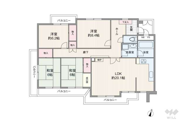三旺マンション第3瑞穂:間取り図面