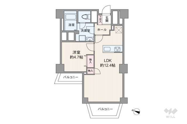 東急ドエルアルス石川台B棟:間取り図面