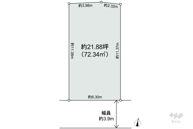 世田谷区桜上水2丁目 土地:間取り図面