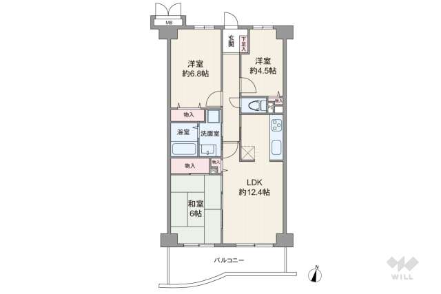 モアステージ竹ノ塚:間取り図面