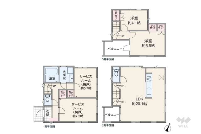大田区中央6丁目 一戸建て:間取り図面