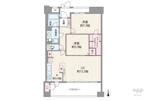 藤和シティホームズ栄:間取り図面
