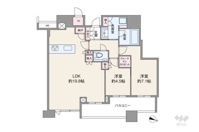 シティタワー梅田東:間取り図面