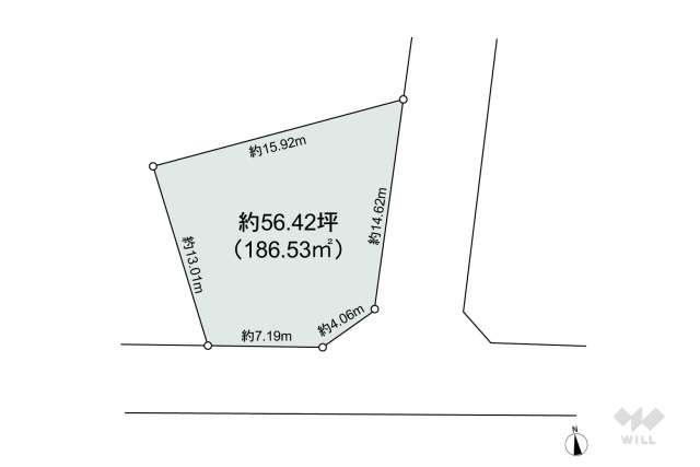 西宮市上甲東園1丁目 土地:間取り図面