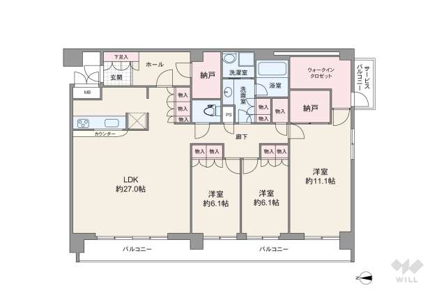 プレール日吉台:間取り図面