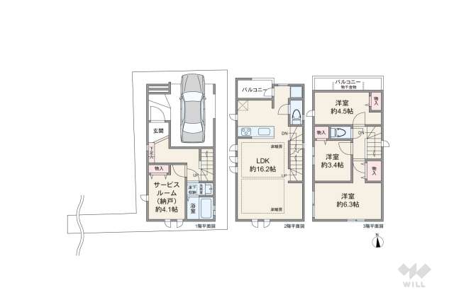 大田区西六郷4丁目 一戸建て:間取り図面