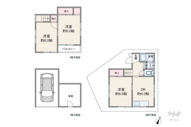 尼崎市東本町4丁目 一戸建て:間取り図面