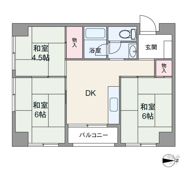 チサンマンション広小路:間取り図面