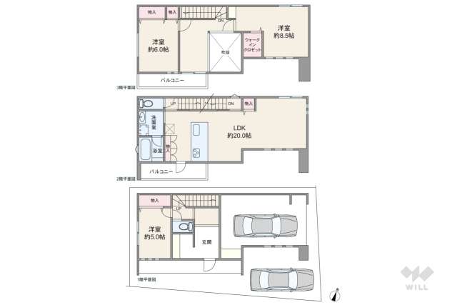 箕面市稲4丁目 一戸建て:間取り図面