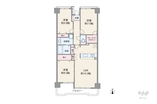 千種春岡シティハウス:間取り図面