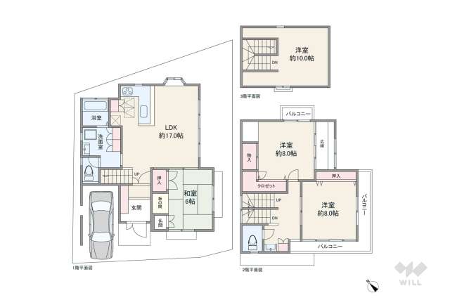 池田市天神2丁目 一戸建て:間取り図面
