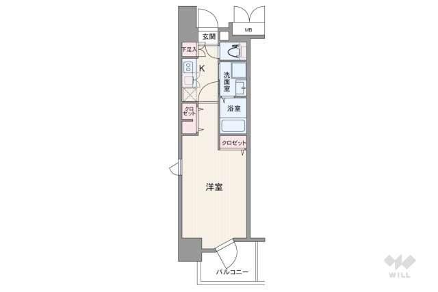 パルティール中村公園:間取り図面