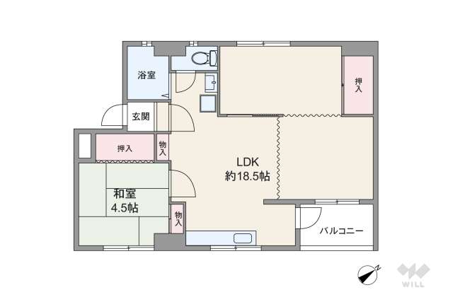 長峰ビル住宅:間取り図面