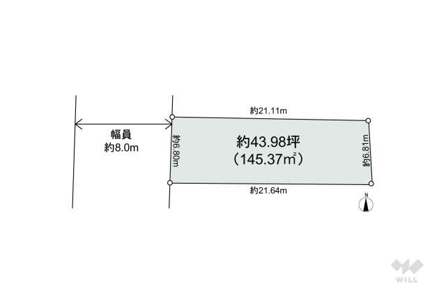名古屋市昭和区村雲町 土地:間取り図面