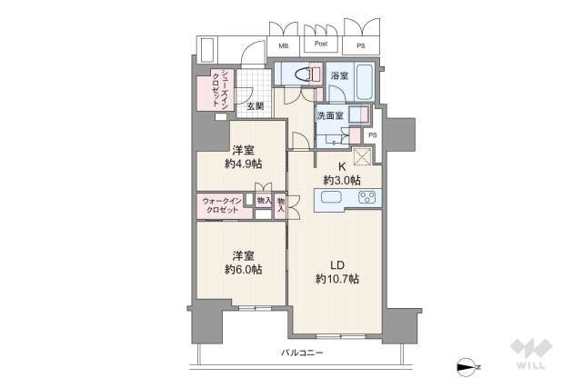 ジオタワー堺筋本町:間取り図面