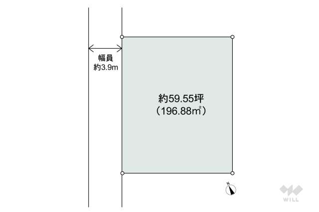 瀬戸市品野町4丁目 土地:間取り図面