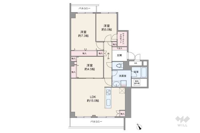 ローズハイツ武蔵小杉:間取り図面