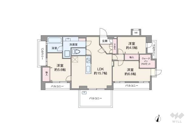 CS上用賀ハウス:間取り図面