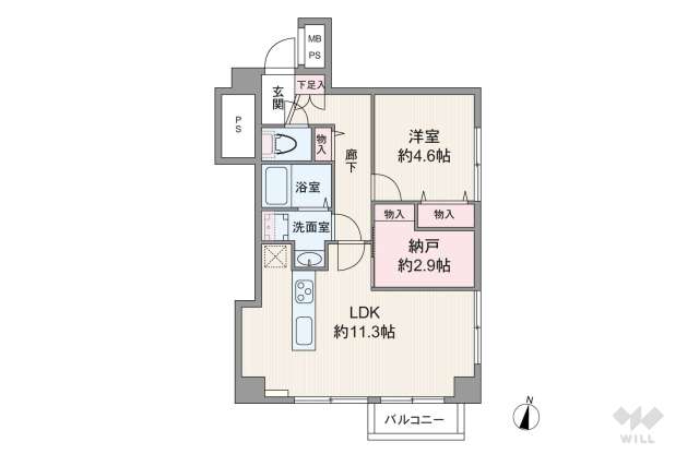 セザール大森本町:間取り図面