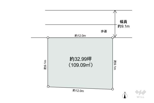 名古屋市瑞穂区井の元町 土地:間取り図面