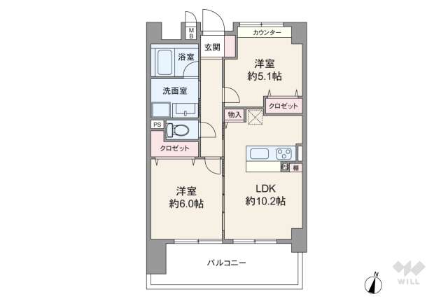中銀池尻マンシオン:間取り図面