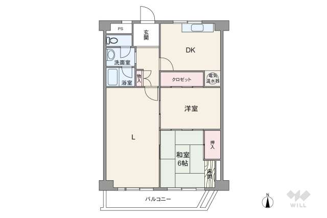 平針西住宅2号棟:間取り図面