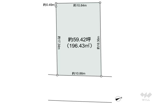 名古屋市緑区大高町字鷲津山 土地（敷地面積:196.43㎡）｜ウィル不動産