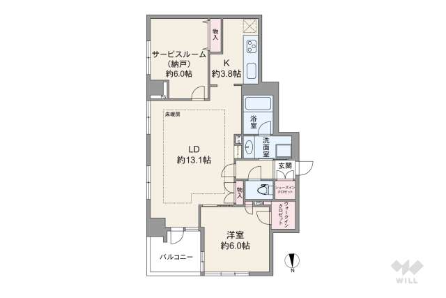 グランディ市谷柳町:間取り図面