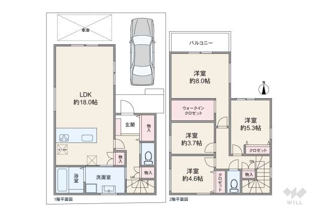 尼崎市大西町3丁目 一戸建て:間取り図面
