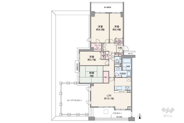 メゾン仁川:間取り図面